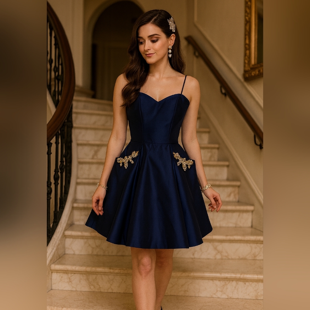 Blonde Nites cocktail A-line dress size 7